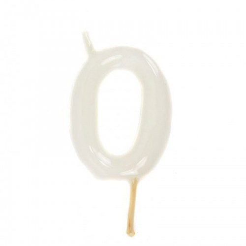 Vela Número 0 Branco